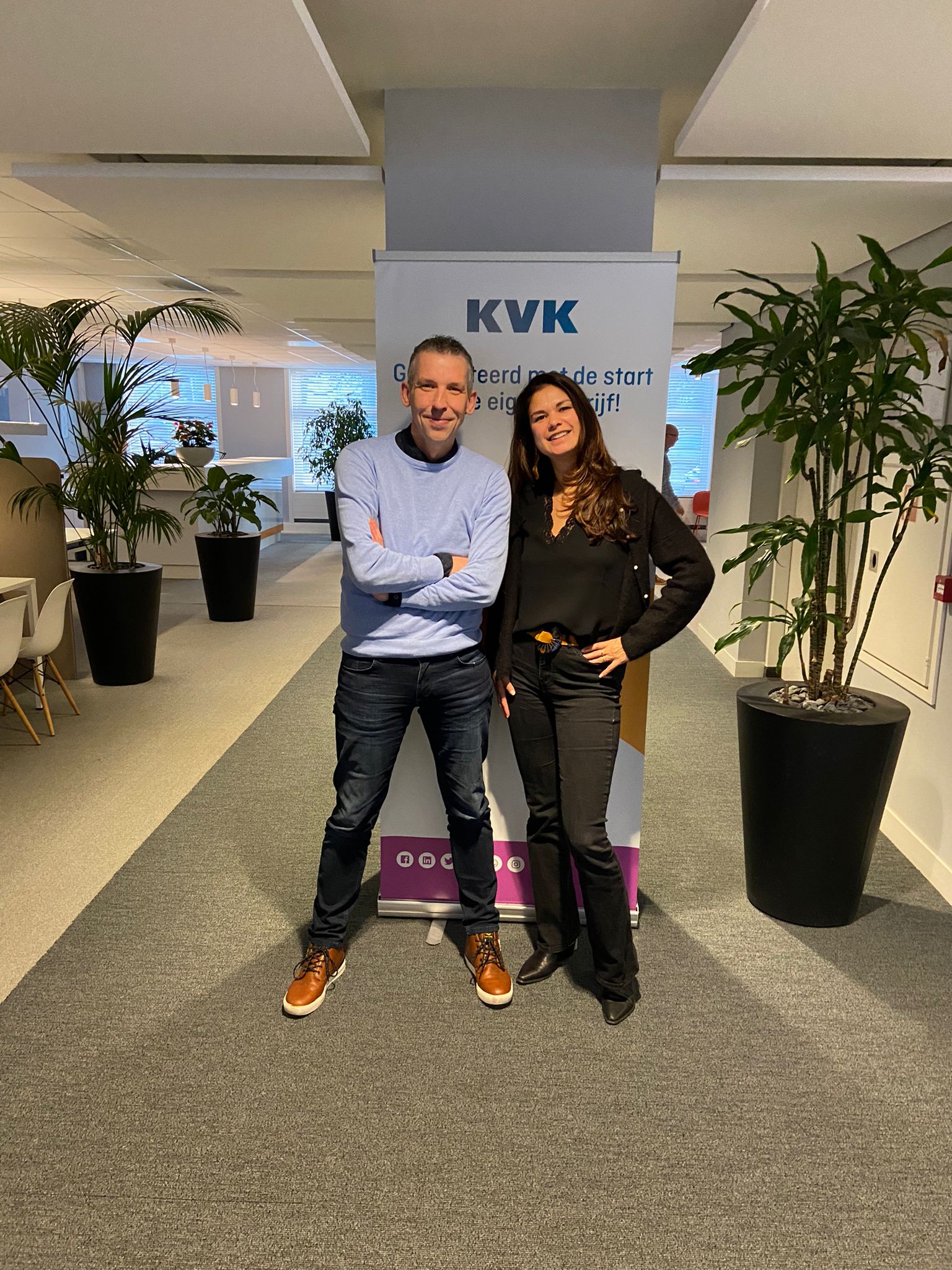 Léoni & Jeroen bij KVK